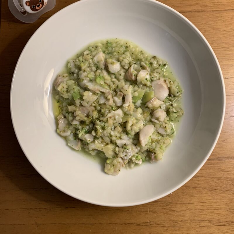 Cuoricini con broccoli e merluzzo