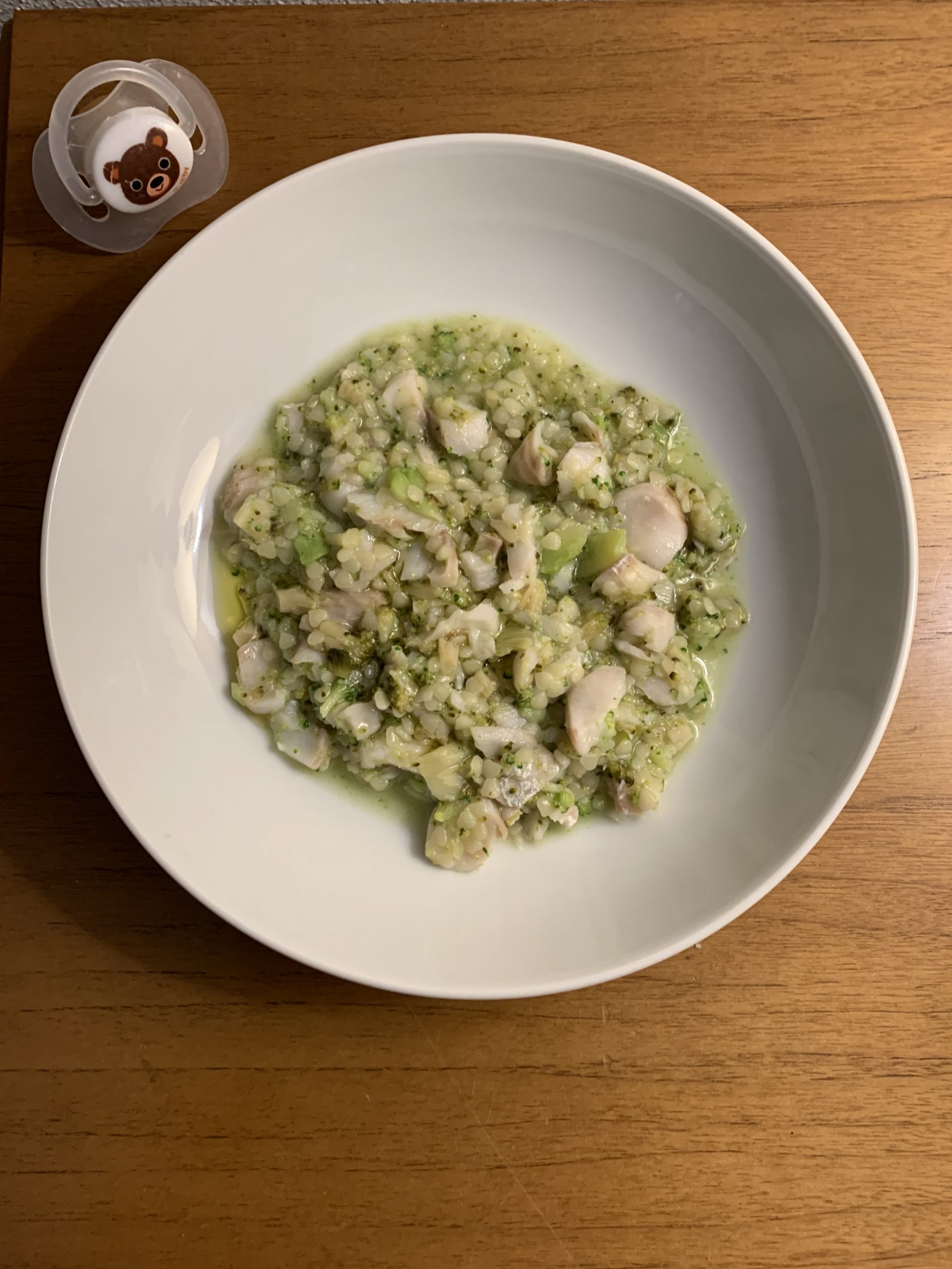 Cuoricini con broccoli e merluzzo